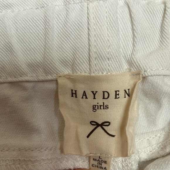 Hayden girls white button Jean shorts - Picture 3 of 3